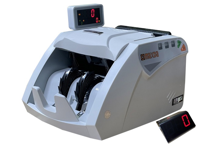Máy đếm tiền Maxda 2804 có thiết kế nhỏ gọn,phù hợp với mọi không gian làm việc Máy đếm tiền Maxda 2804 có thiết kế nhỏ gọn,phù hợp với mọi không gian làm việc